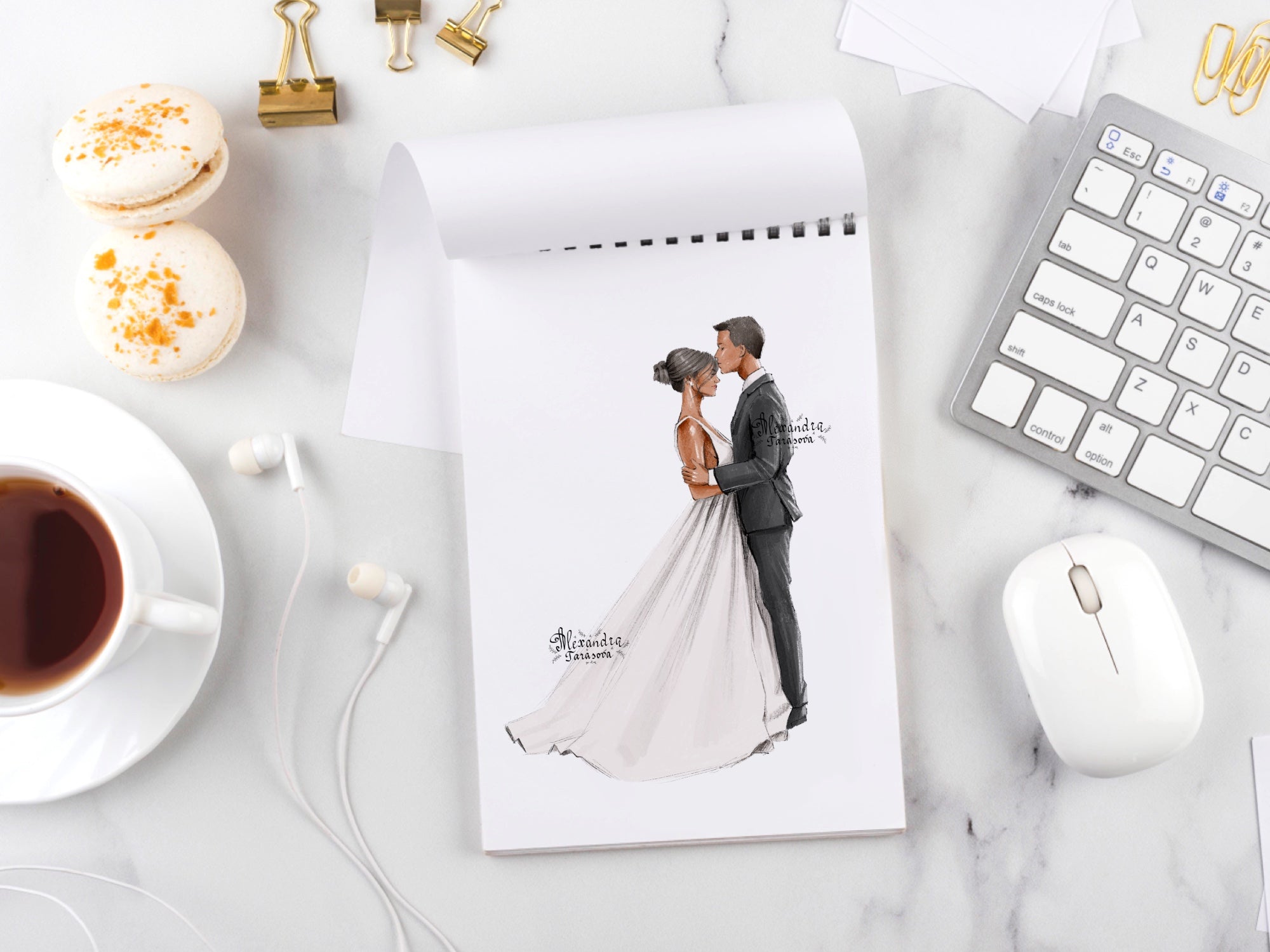 Digital Watercolor Illustration Wedding Painting Drawing Style Sketch Instant Download Printable Art Wedding Invitation Clipart Stickers